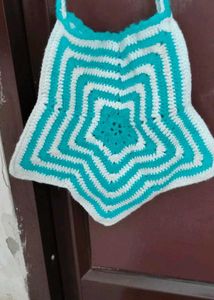 Boho Crochet Star Crossbody Bag