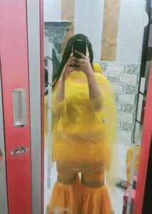 Yellow Sharara Suit