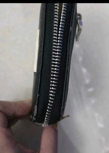 Mango Black Zip Around Wallet