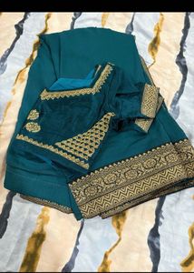 Vibrant Silk Saree with Blouse