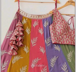 Beautiful Multi Color Lehngha Fully Stitched ❤❤