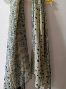 blue scarf