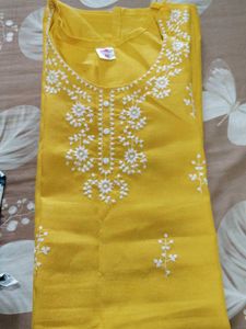 Blue &amp; White Printed Kurta