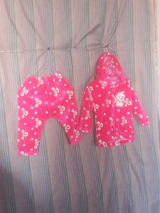 Cute Bear Print Outfit