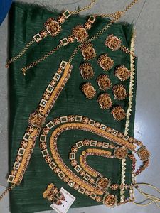 South Indian bridal set copper polish (Geru shade)