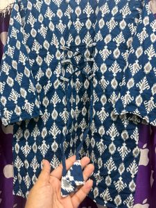 Stylish Blue Printed Kurta