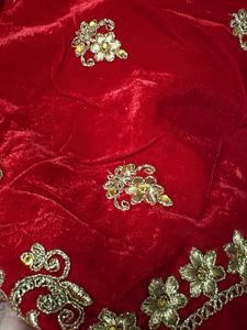 NEW BRIDAL/NON BRIDAL Red Velvet Lehenga