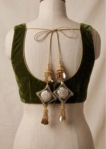 Mehendi Green latkan/ Tassels For Lehenga Blouses