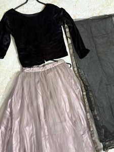 Ethnic Skirt, Top &amp; Dupatta Set