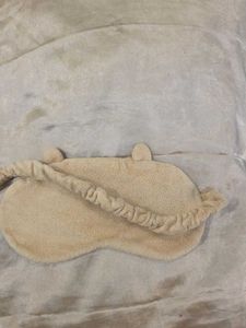 MINISO Bear sleepmask And Satin Sleep Bonnet COMBO