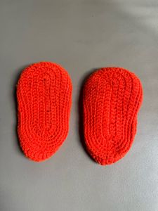 Handmade Crochet Flower Slippers