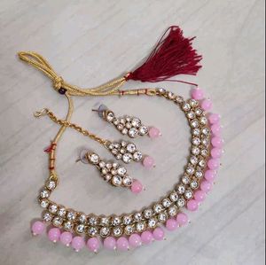 Elegant Beaded Necklace &amp; Earring Set