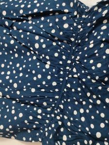 Navy Blue Polka Dot Dress