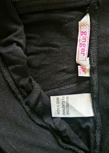 Black Flared Mini Skirt