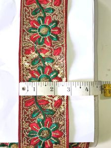 Decorative Floral Sequin Trim