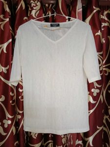 White sheer top