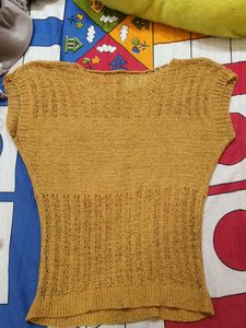 Mustard Yellow Knit Top