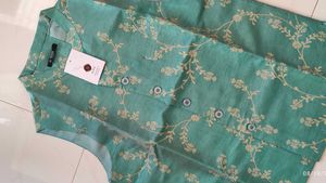 Teal Floral Print jacket