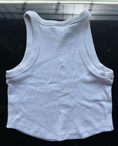 Zara Ribbed Cropped Tank Top