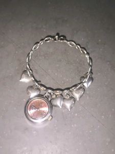 Heart Shape Bracelet Cum Watch Kept Longtym Wrdrob