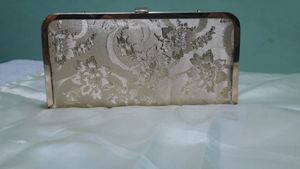 Bridal Golden Clutch With Two Detachable Chain
