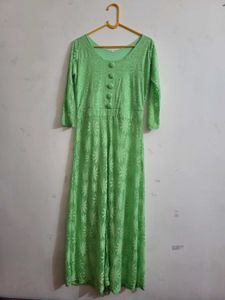 Green Flora long top