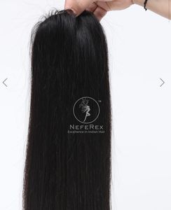 Back comb topper 3*5  base Natural black