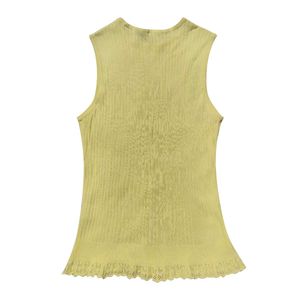 Sleeveless Linen top