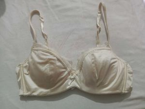 imported Satin Lace Trim Bra