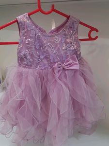 Beautiful Lavender Frock From Babyhug