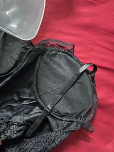 Black Lace Corset Style Top