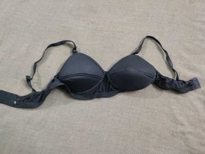 red &amp; black paded bra