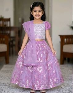 Beautiful Lavender Lehenga Choli Set