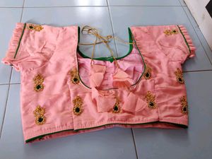 Lehnga Style Saree With Stitched Blouse