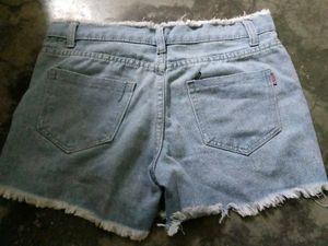 Light Wash Denim Shorts