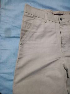 Men's Beige Striped jeans