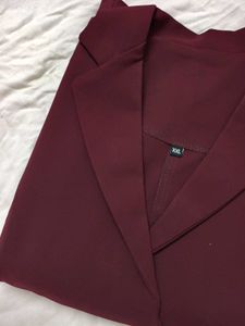 Wrap Style Co-ord Set, actually wine in colour, so