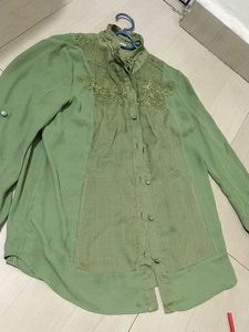 18.Elegant Green Embroidered Kurta