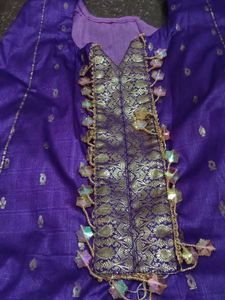 Purple Embellished Lehenga Choli Set