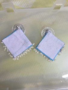 Fabric earrings