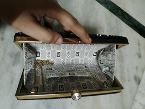 Sparkling Black Clutch Bag