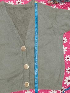 Fluffy Cozy Grey Cardigan