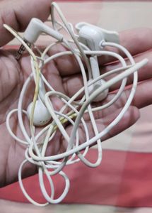 White Wired Earphones