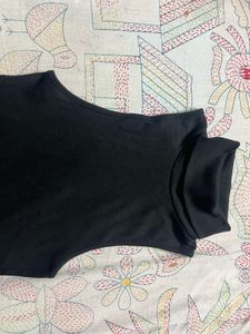 ZARA Sleeveless Turtle Neck Midi Dress