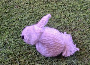 Bunny Soft Toy. White Rabbit Soft Toy. Plush Toy. Handmade Knitted