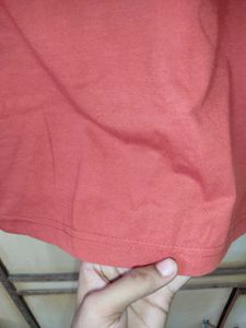 Men's Rust Graphic Full Sleeve T-Shirt | Size 36 |