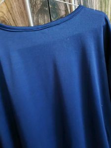 Navy Blue Casual Tunic Top