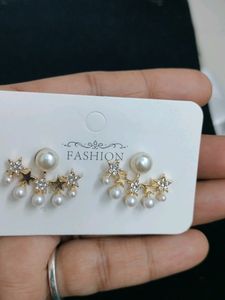 Five Star Korean Pearl Earrings