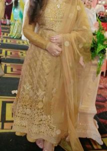 Stunning Golden party wear gown