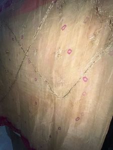 Beautiful Embroidered  bandhani Saree
